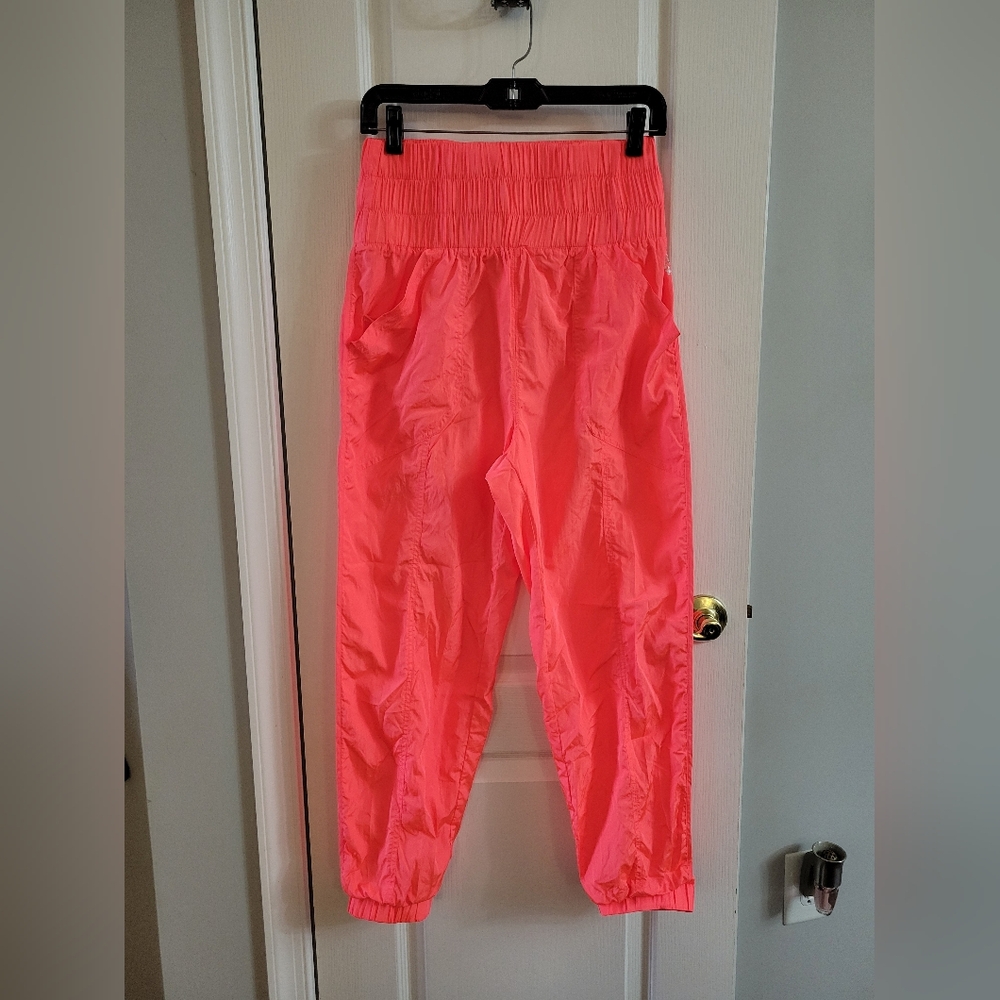 Free People FP Movement The Way Home Jogger Pants Hot Watermelon Size Small